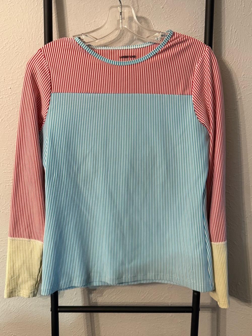 Lands' End Women's Crew Neck Long Sleeve Rash Guard UPF 50 Sun Protection Small